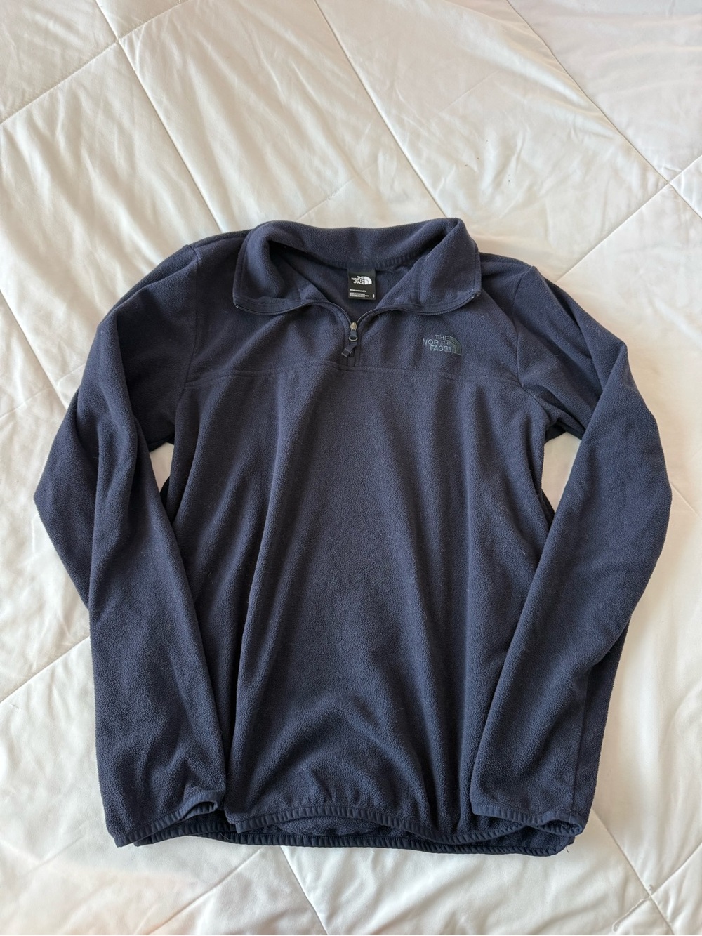 The North Face Men's Navy Blue Quarter-Zip Fleece Pullover